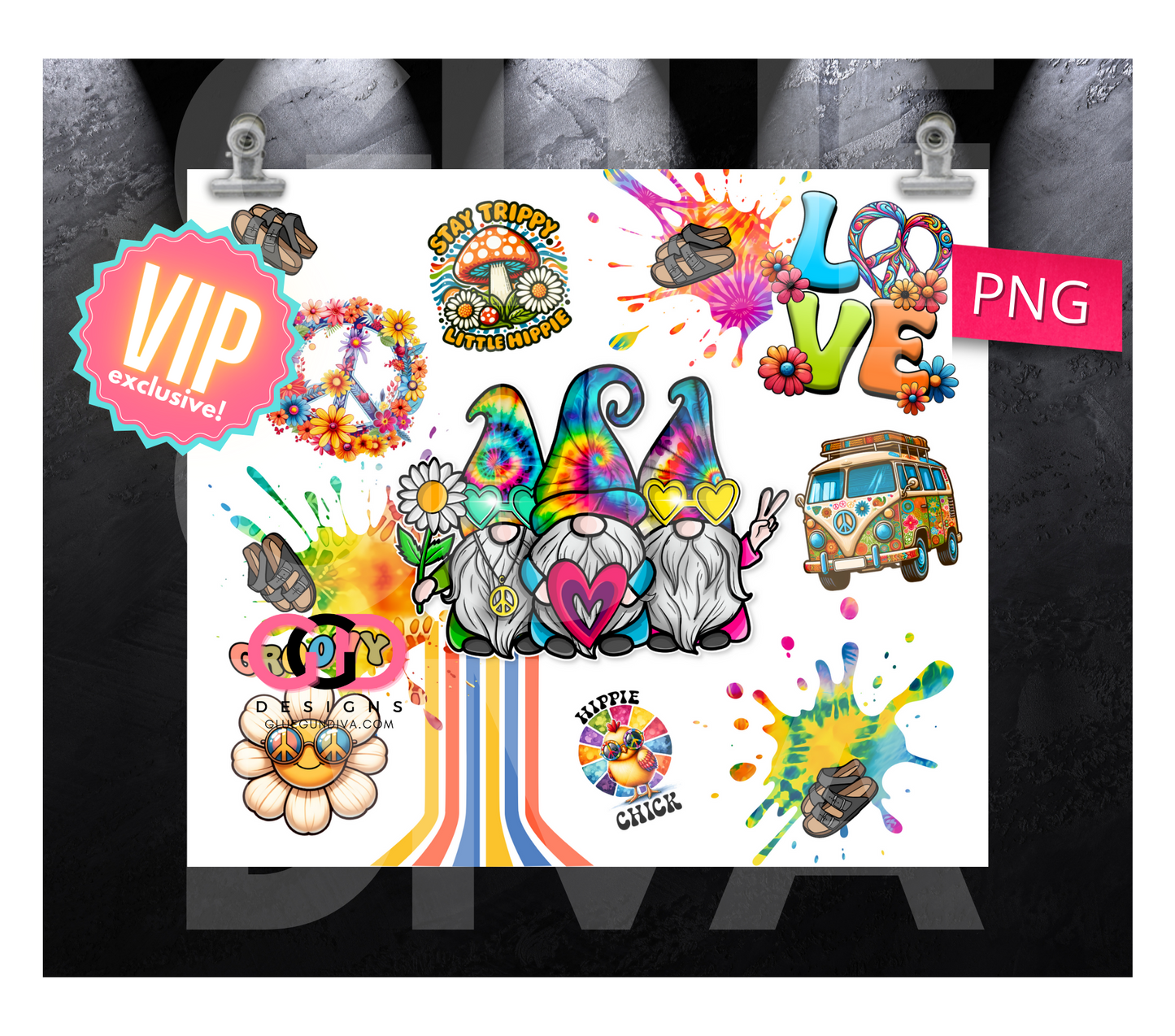 Hippie Gnomes Collage - VIP MEMBER ONLY 2024