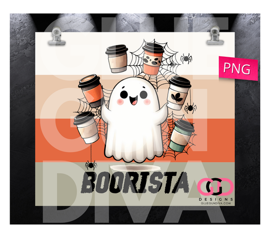 Boorista - Digital tumbler wrap for 20 oz skinny straight tumbler