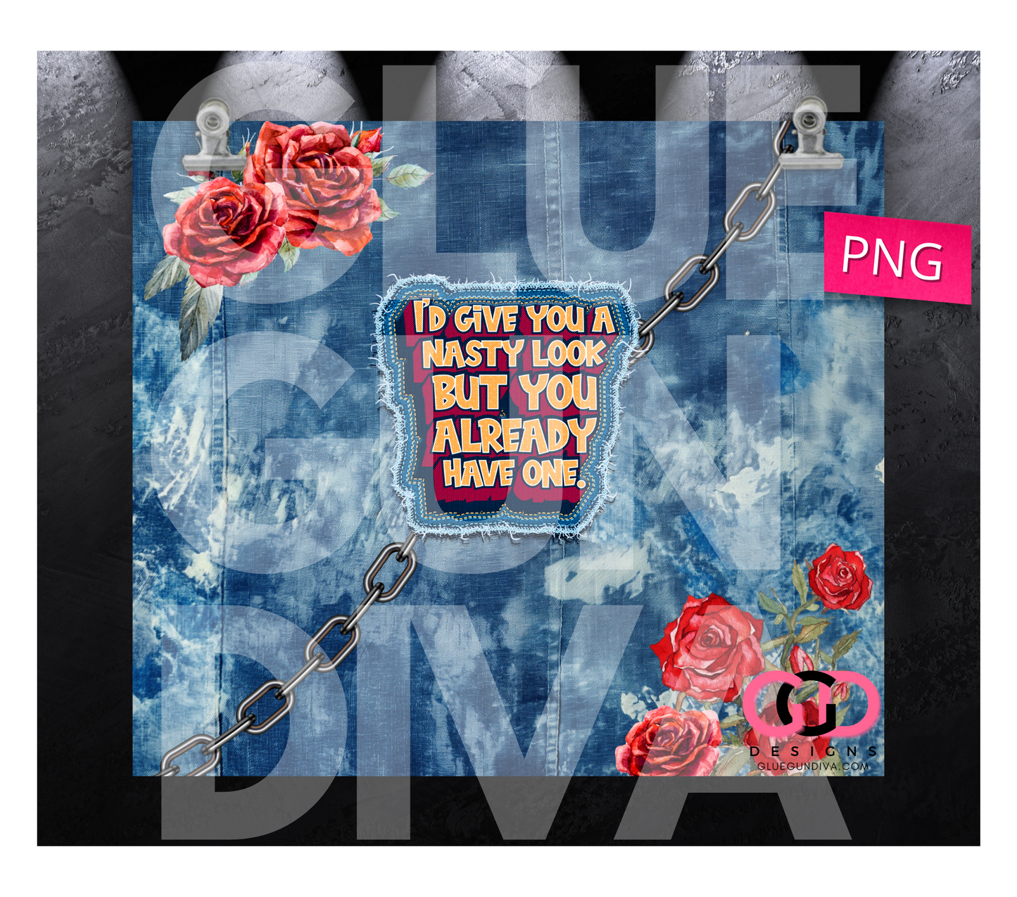 But you already have one- Digital tumbler wrap for 20 oz skinny straight tumbler