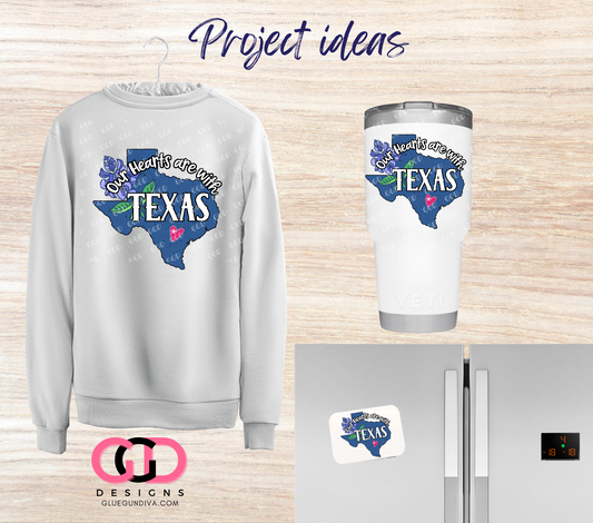 Our Hearts are with Texas - PNGs & SVGs