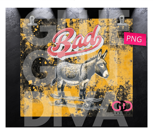 Badass- Digital tumbler wrap for 20 oz skinny straight tumbler