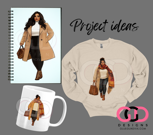 Plus Size Fall Fashion- PNGs & SVGs
