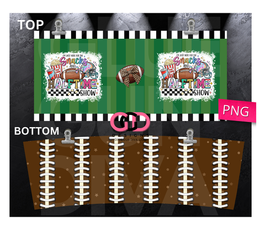 I'm just here for the snacks - Digital tumbler wrap for 40 oz tumbler