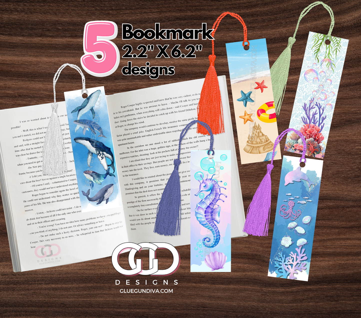 Ocean Friends - Bookmark Design