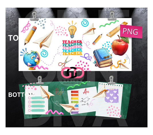 Teacher teacher teacher - Digital tumbler wrap for 40 oz tumbler