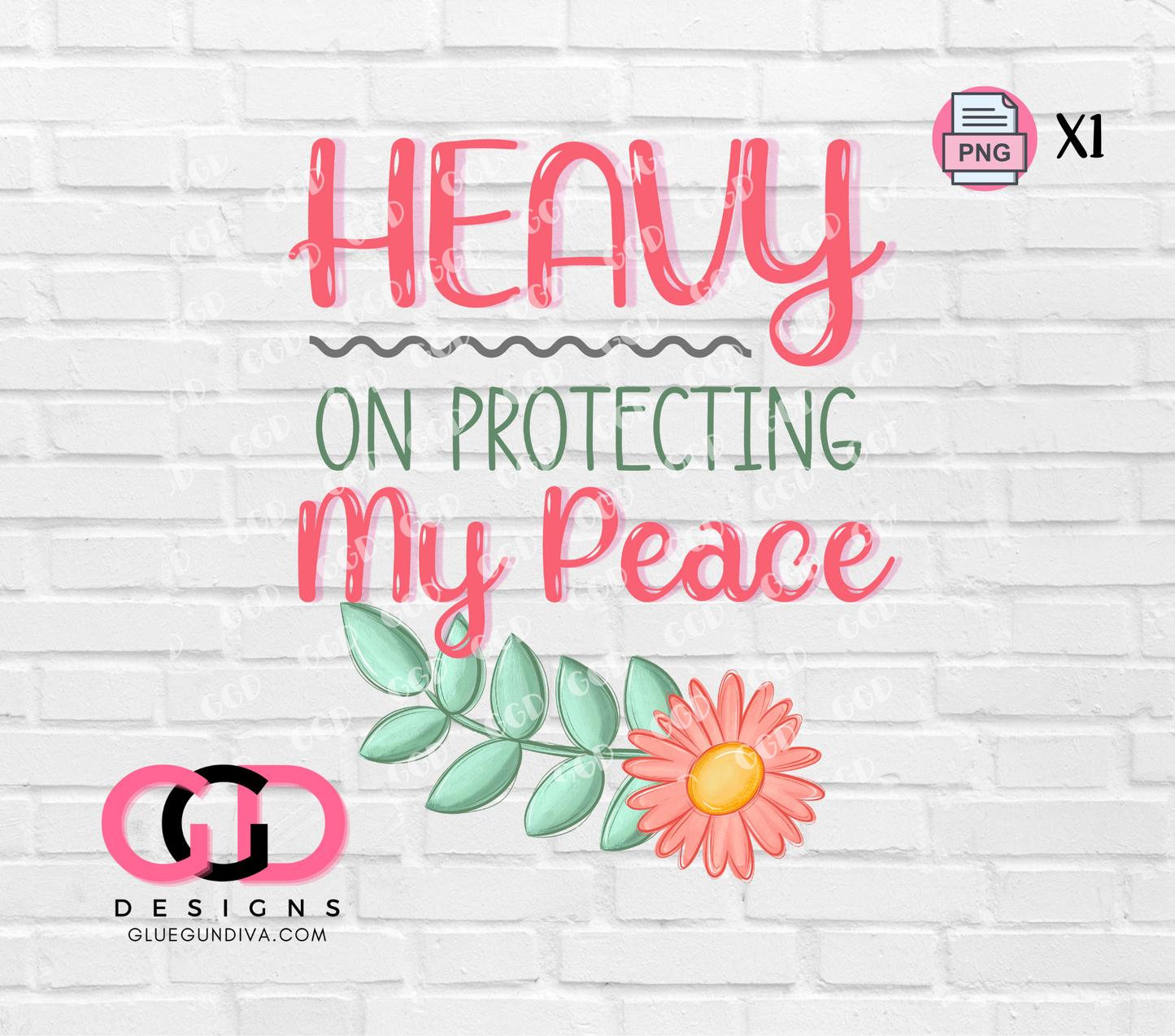 Heavy on protecting my peace - PNGs & SVGs
