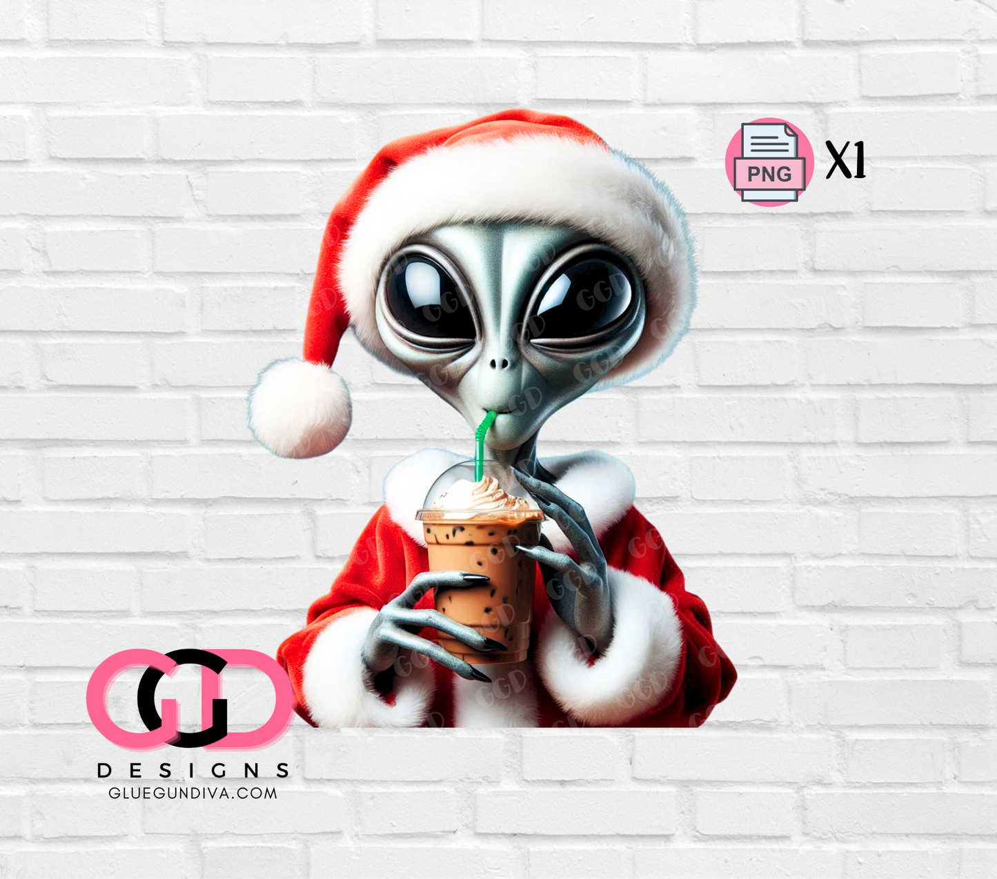 Santa Alien- PNGs & SVGs