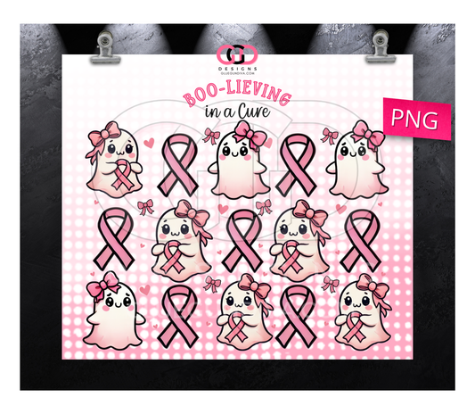 Boolieiving in a cure - Digital tumbler wrap for 20 oz skinny straight tumbler