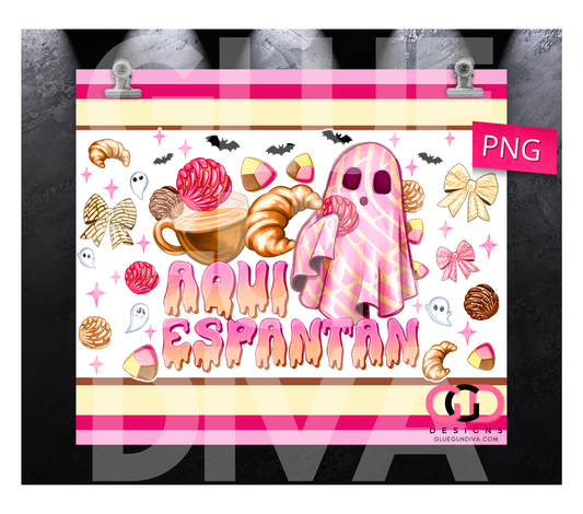 Aqui esPANtan- Digital tumbler wrap for 20 oz skinny straight tumbler