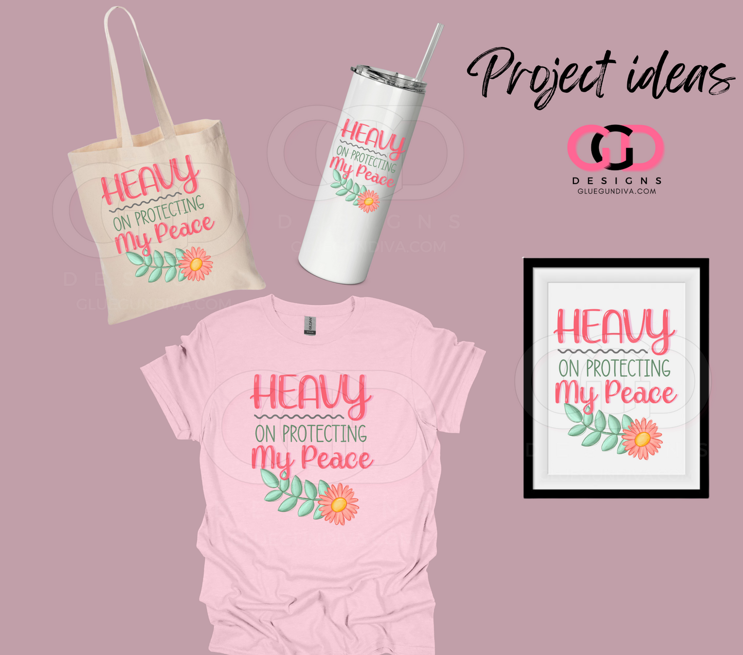 Heavy on protecting my peace - PNGs & SVGs