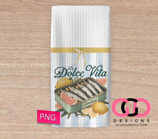 La Dolce Vita 3 designs - Design for Kitchen Towel