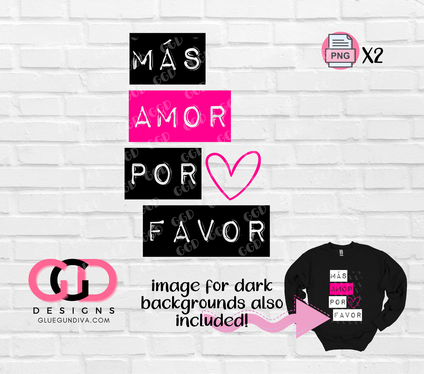 Mas Amor Por Favor - PNGs & SVGs
