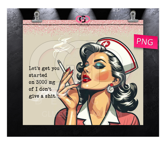 3000 mg - Digital tumbler wrap for 20 oz skinny straight tumbler