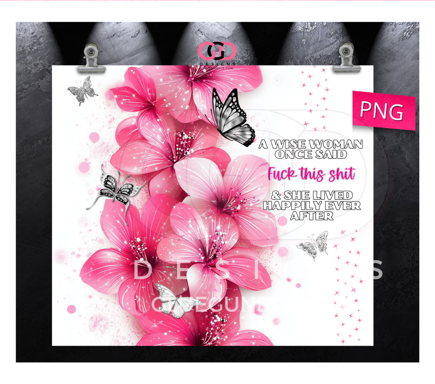 A Wise Woman - Digital tumbler wrap for 20 oz skinny straight tumbler