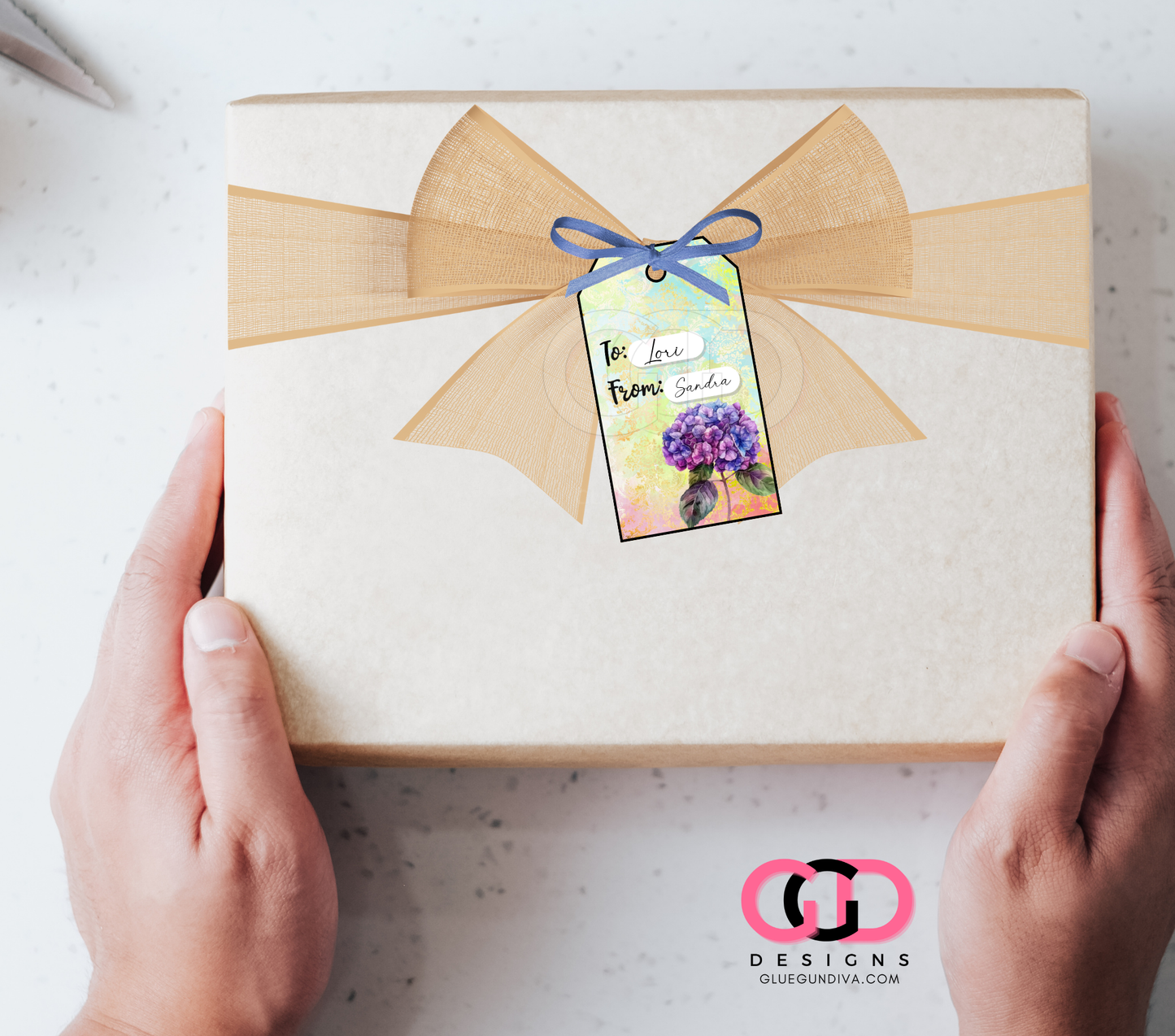Flowers To and From - Print & Cut Tags