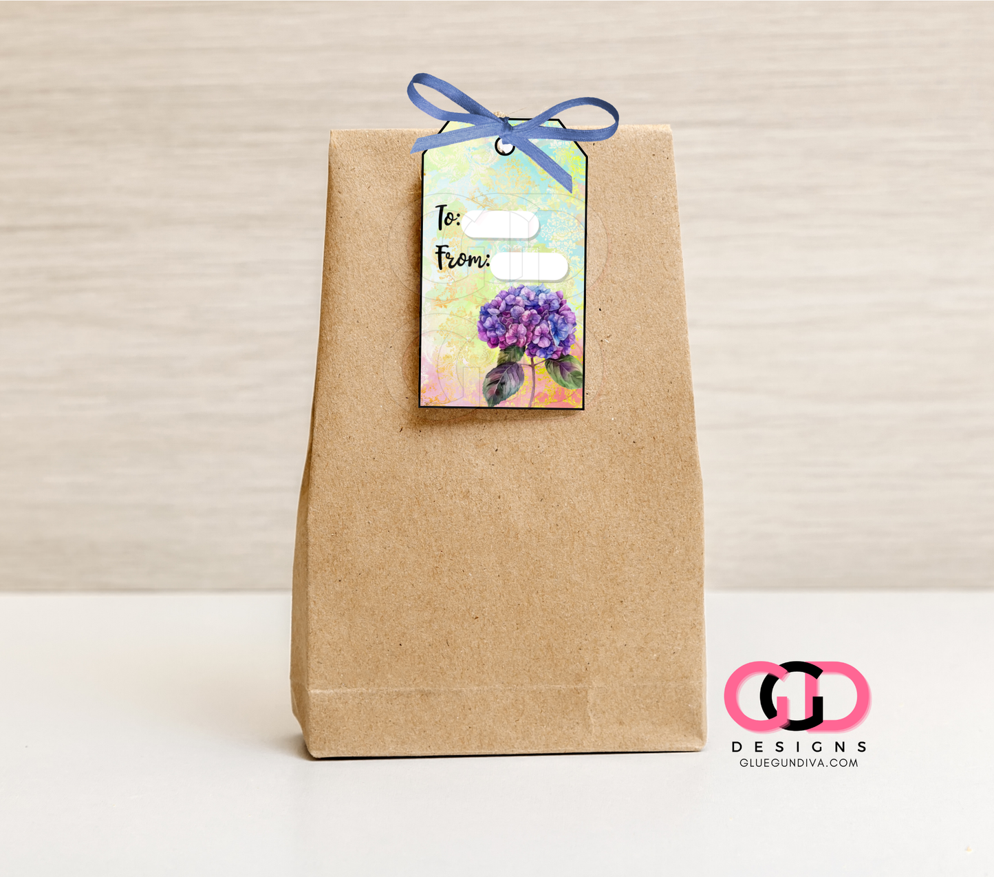 Flowers To and From - Print & Cut Tags