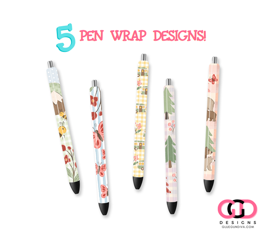 Sweet Camp - Pen wrap designs
