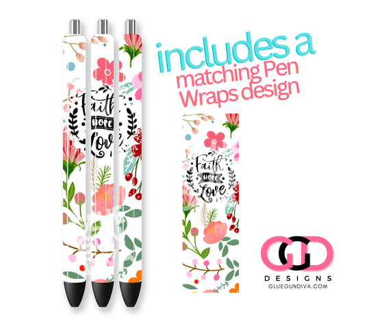 Faith Hope Love Bundle - Design for Composition Book