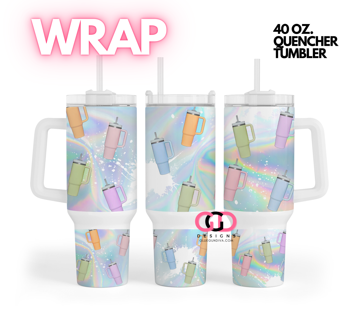 Stanleys- Digital tumbler wrap for 40 oz tumbler