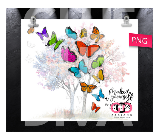 Make Yourself a Priority - Digital tumbler wrap for 20 oz skinny straight tumbler