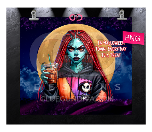 Everyday is a Treat - Digital tumbler wrap for 20 oz skinny straight tumbler