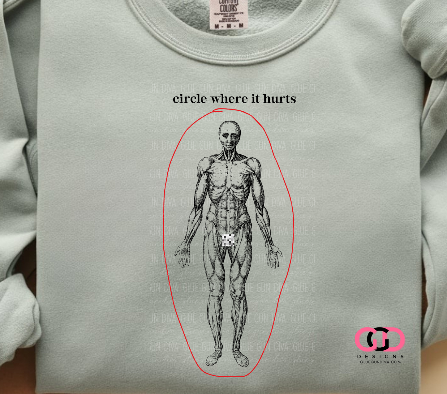 Circle Where It Hurts - PNGs & SVGs