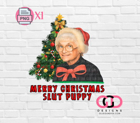 Merry Christmas Slut Puppy - PNGs & SVGs