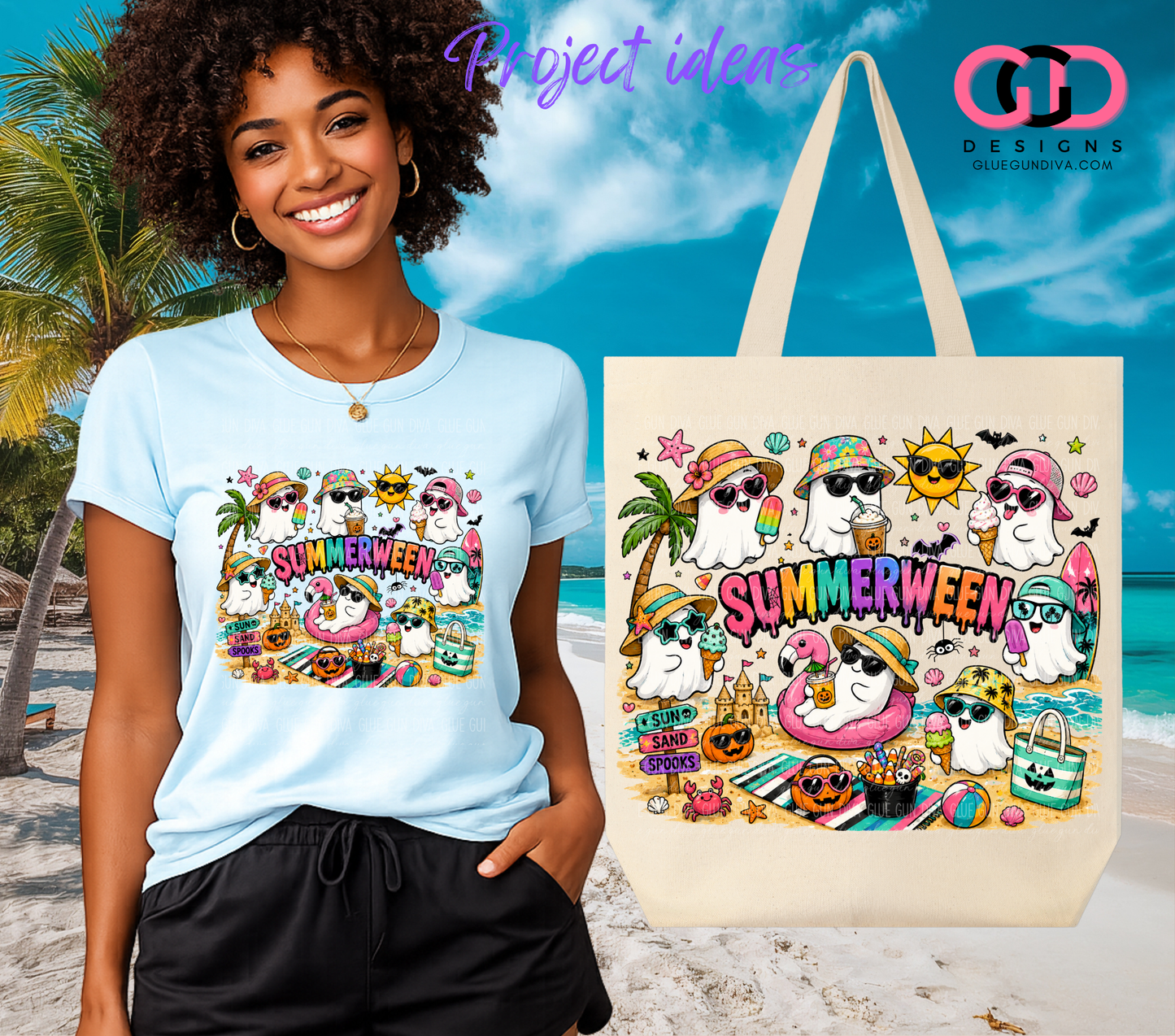 Summerween Ghosts Beach - PNGs & SVGs
