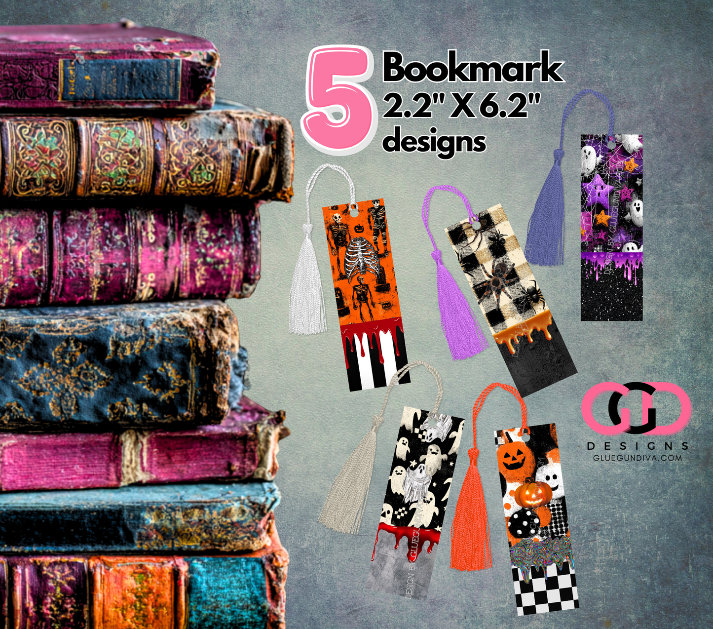 Halloween Drips - Bookmark Design