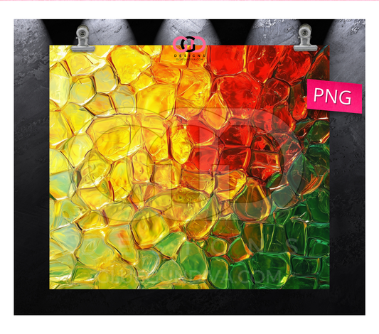 Green Yellow Background2- Digital tumbler wrap for 20 oz skinny straight tumbler