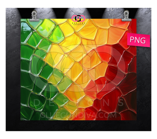 Green Yellow Background 1- Digital tumbler wrap for 20 oz skinny straight tumbler