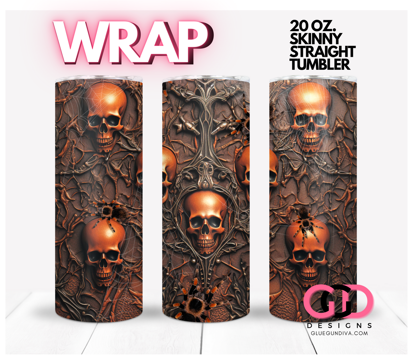 Halloween 2023 Scary - Gory bundle - 10 Digital Wrap Images for 20 0z skinny straight tumblers