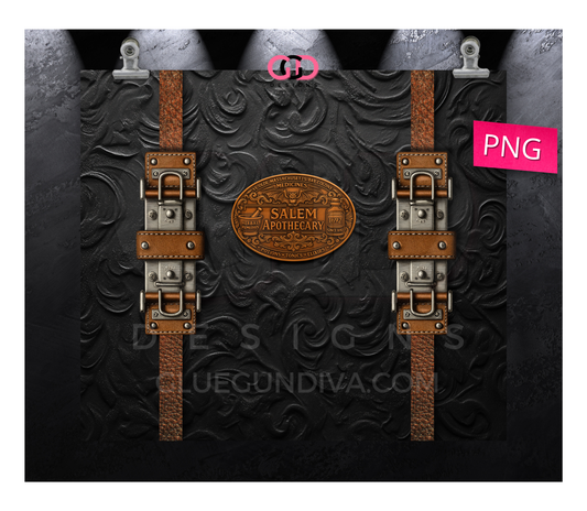 Salem Apothecary- Digital tumbler wrap for 20 oz skinny straight tumbler