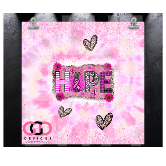 Hope Pumpkin Animal Print- Digital image for an 8 Inch Wind Spinner