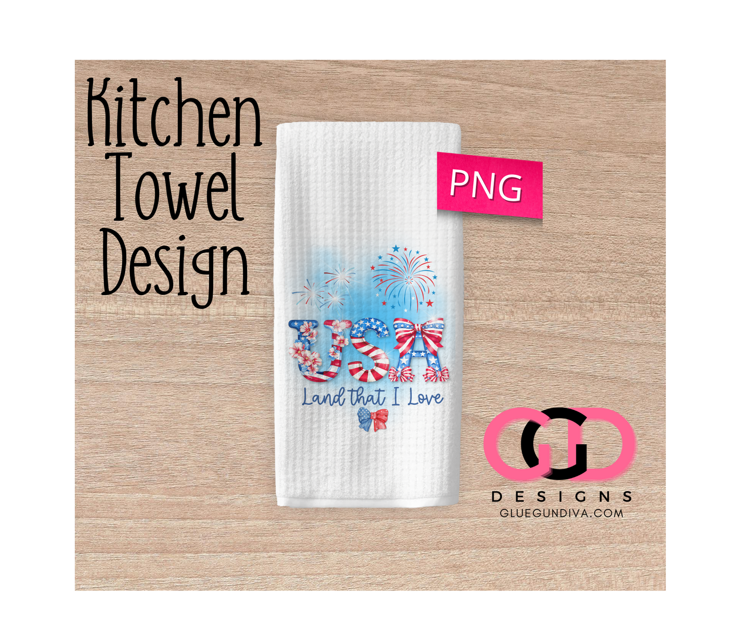 Land That I Love - Design for Kitchen Towel