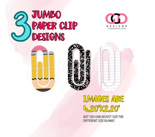 School - Designs for Jumbo Paper Clips