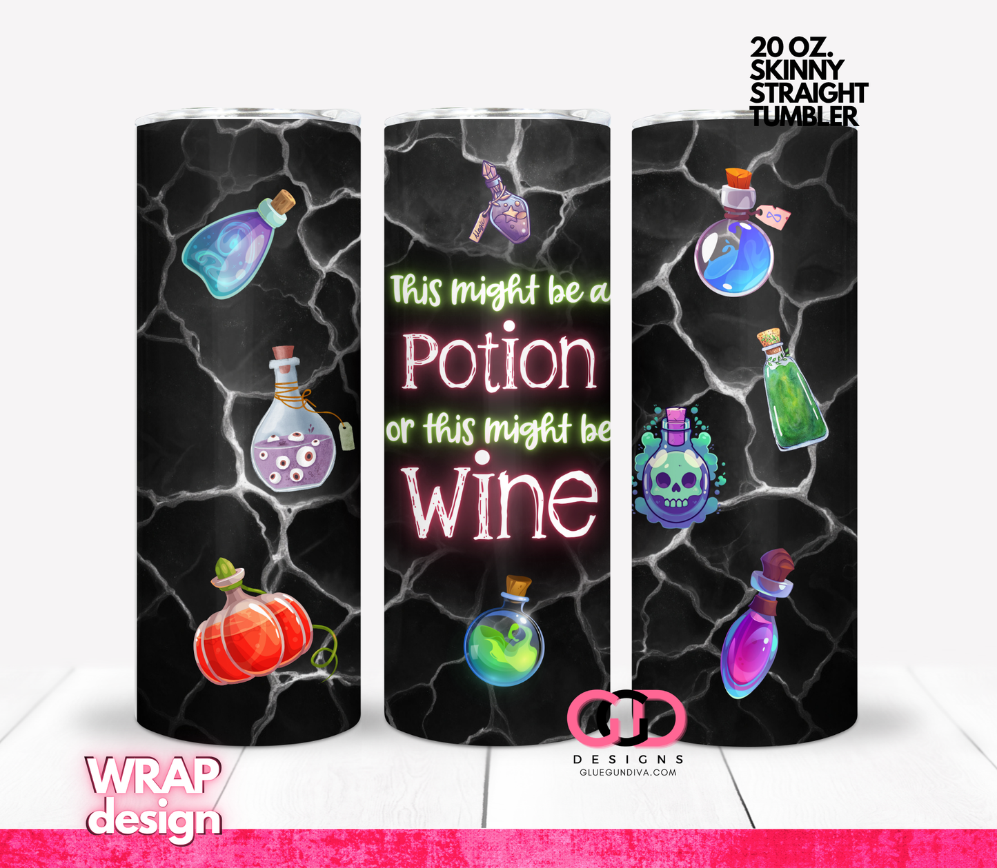 This might be Potion - Digital tumbler wrap for 20 oz skinny straight tumbler