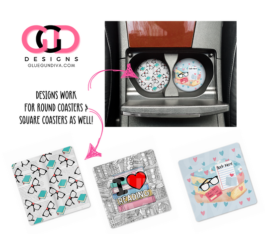 I Love Reading - Designs for Coasters
