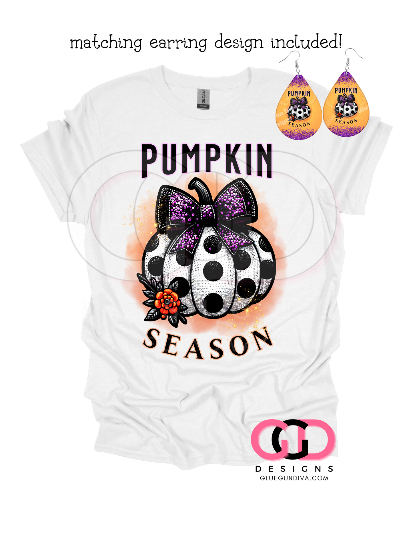 Pumpkin Season free earring design - PNGs & SVGs