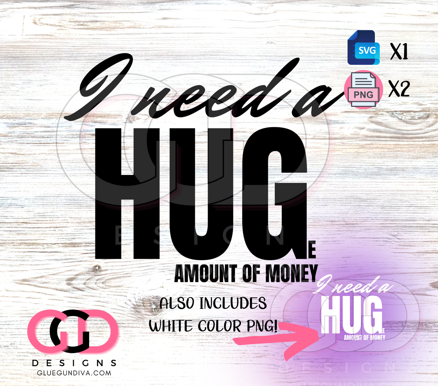 I need a HUG - PNGs & SVGs