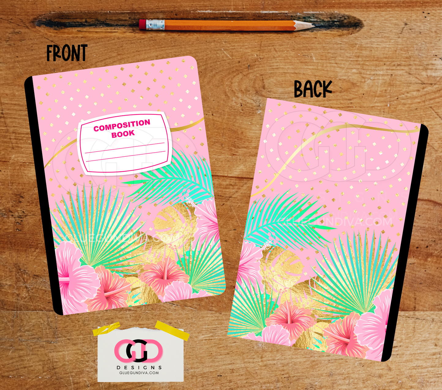Neon Tropical - Design for Composition Book