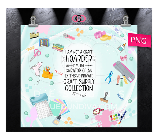 Private Craft Collection- Digital tumbler wrap for 20 oz skinny straight tumbler