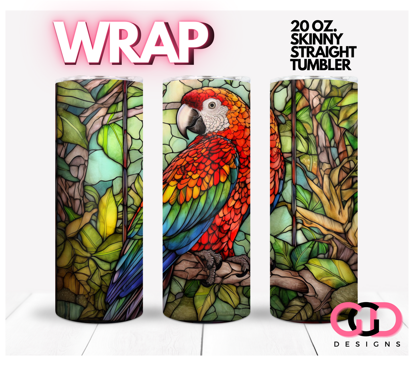 Jungle Stained Glass Animals BUNDLE - 8 images