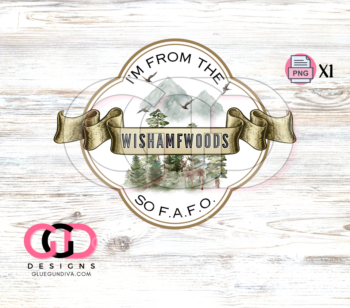 I WISH A MF WOODS - PNGs & SVGs
