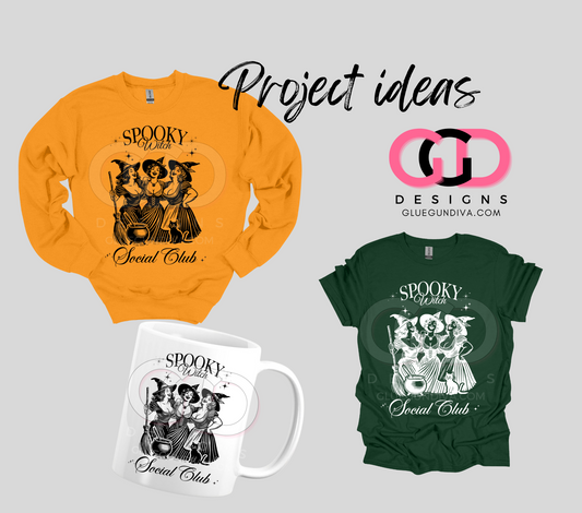 Spooky Witch Social Club - PNGs & SVGs