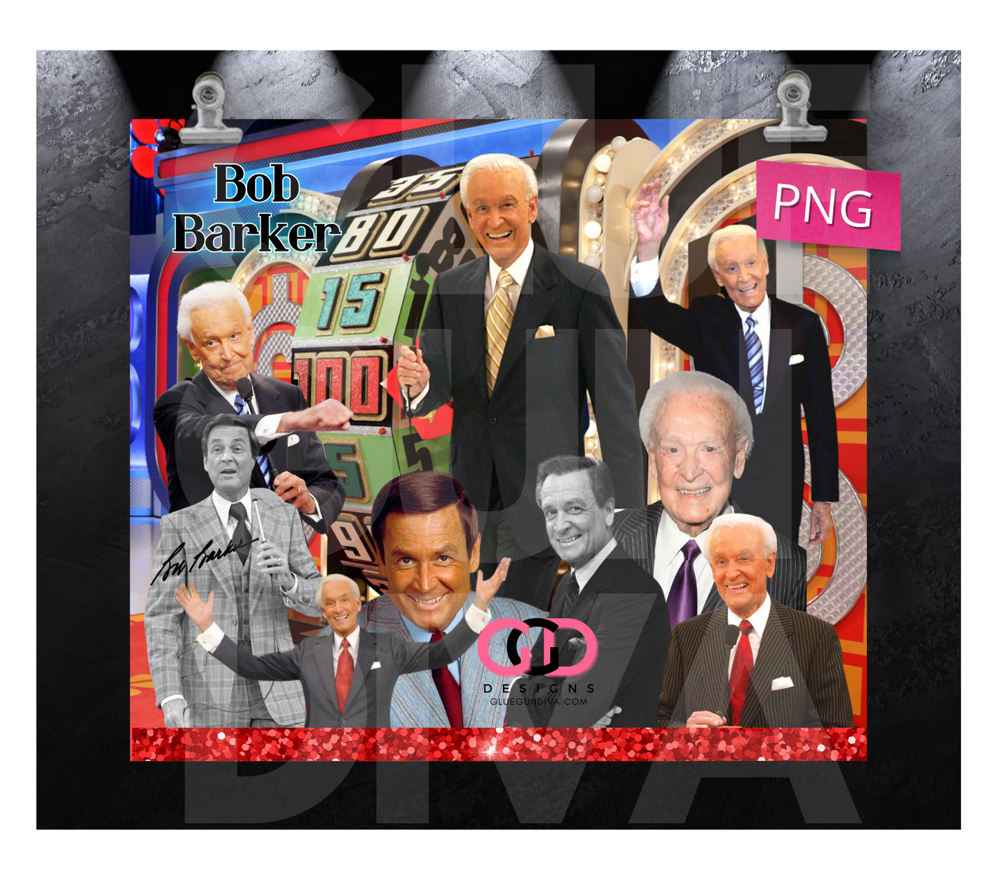 Bob Barker- Digital tumbler wrap for 20 oz skinny straight tumbler