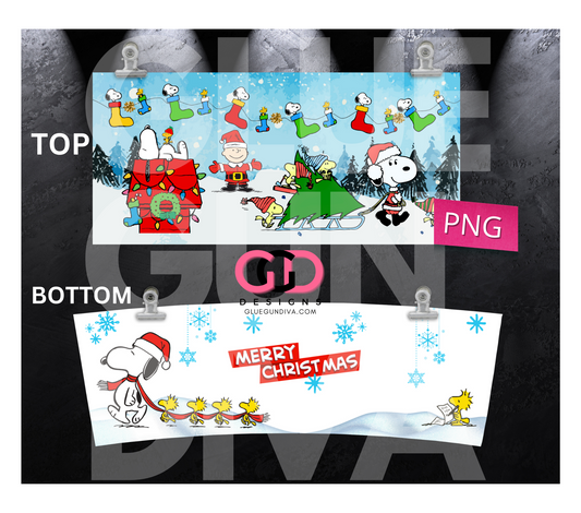 Fun Snow Day - Digital tumbler wrap for 40 oz tumbler