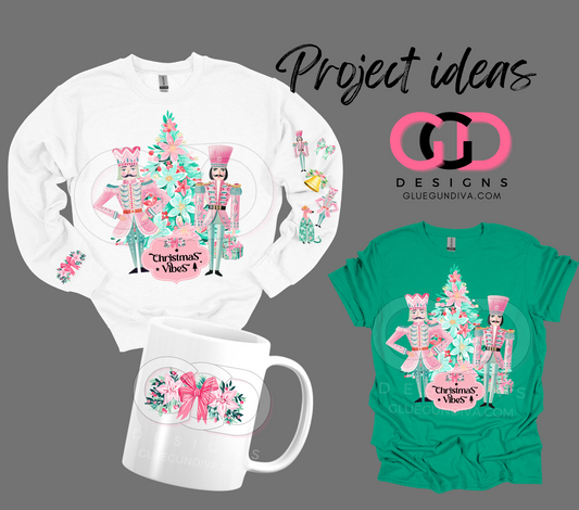 Pink Christmas Vibes- PNGs & SVGs