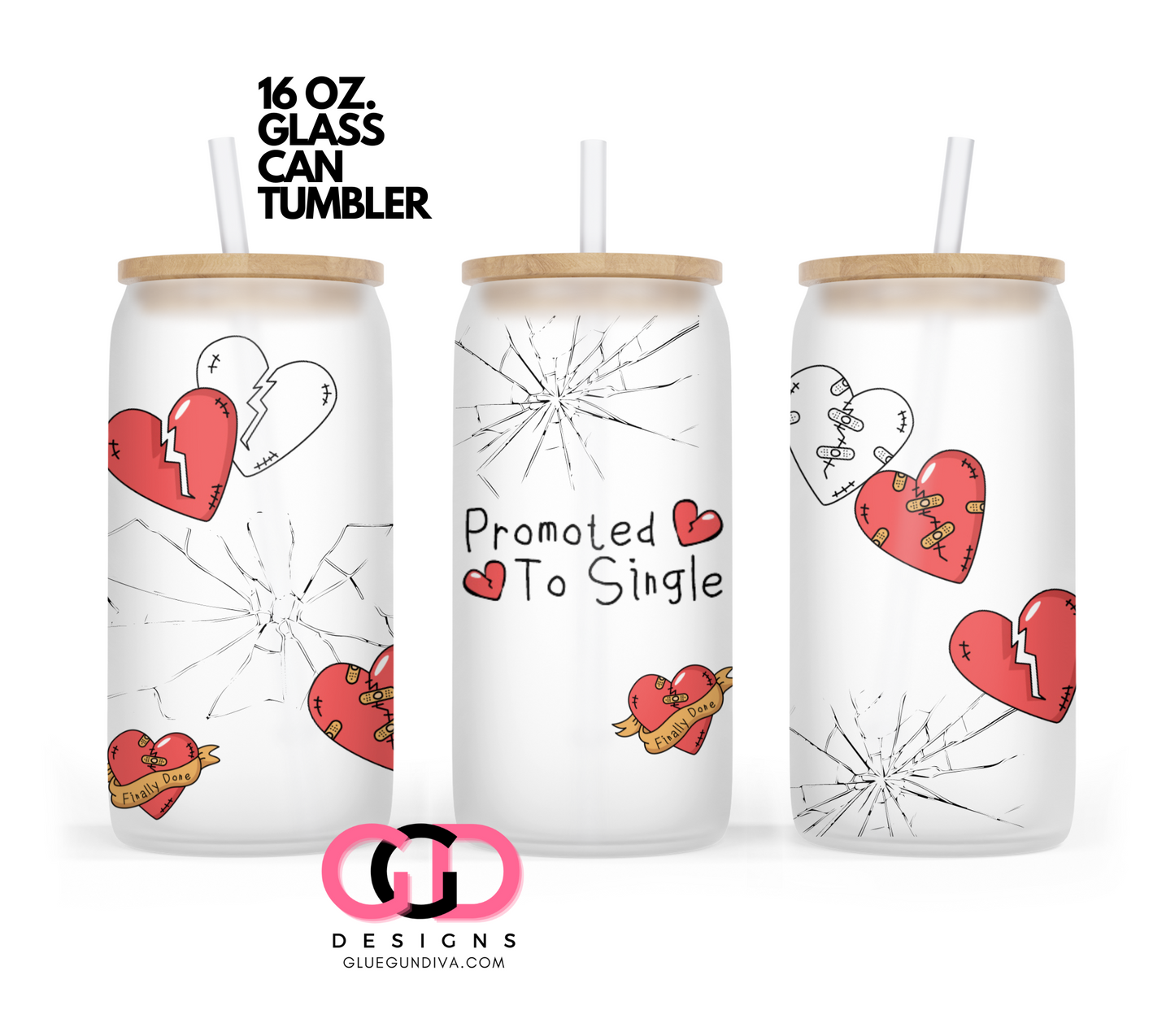 Promoted to Single- Digital wrap for 16 oz glass can