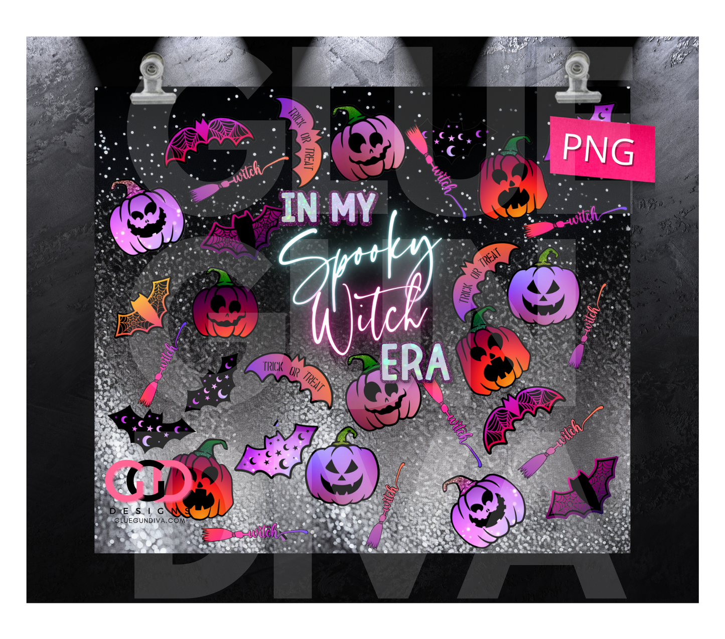 In My Spooky Witch Era- Digital tumbler wrap for 20 oz skinny straight tumbler